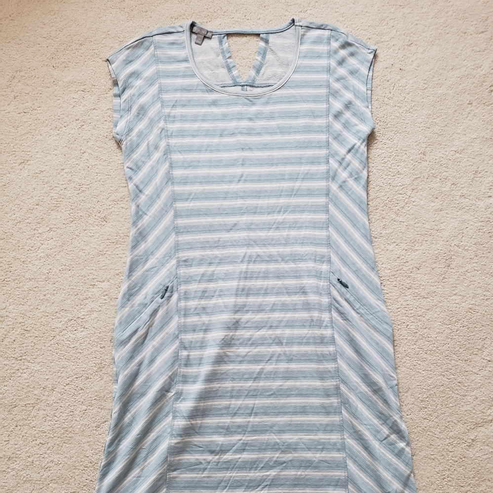 T by Talbots Short Sleeve Striped Dress szXS